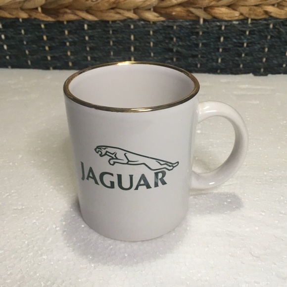 Jaguar brand ceramic white car logo mug - Picture 3 of 5